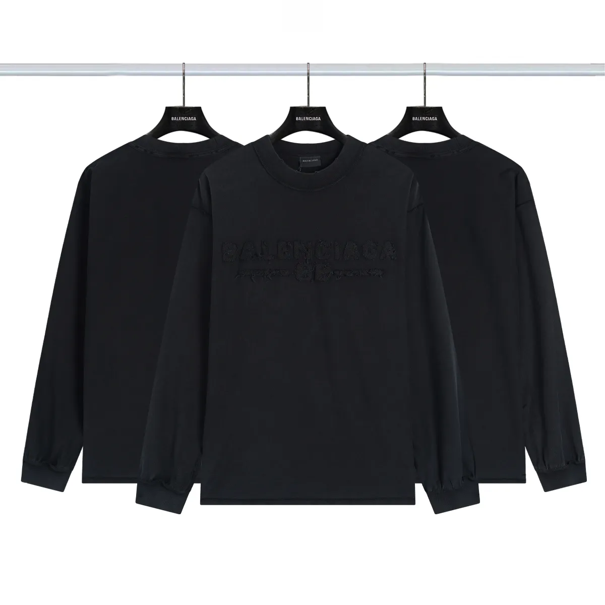 Balenciaga logo 💰P120 ：Black Size：xs-l